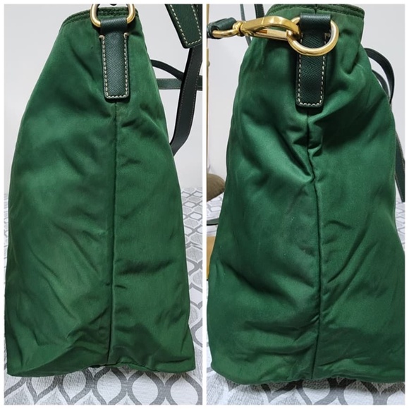 Authentic PRADA Nylon 2way Shopper Tote Bag Green - Picture 6 of 16